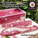 Beef Tenderloin aged chilled Australia STEER young-cattle whole cut brand HARVEY +/- 2.5 kg/pc price/kg (eye fillet mignon daging sapi has dalam) PREORDER 2-3 days notice